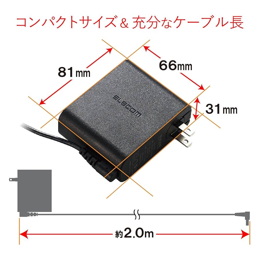 Amazon.co.jp: エレコム ノートPC用ACアダプター 丸型コネクタ